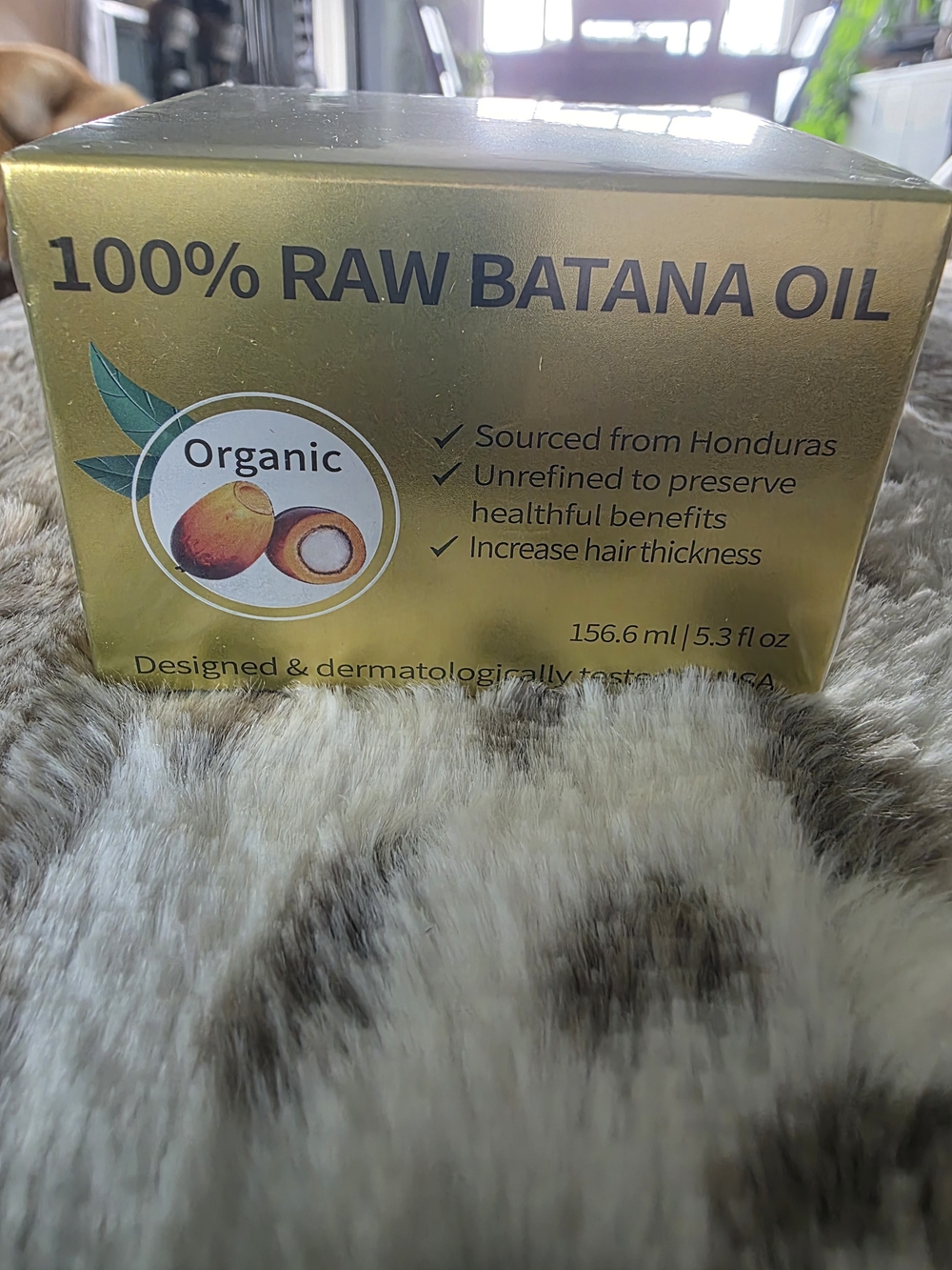 100% Raw Batana Oil Organic Hair & Body Oil - Gold